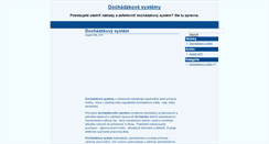 Desktop Screenshot of dochadzkove-systemy.cez-net.sk